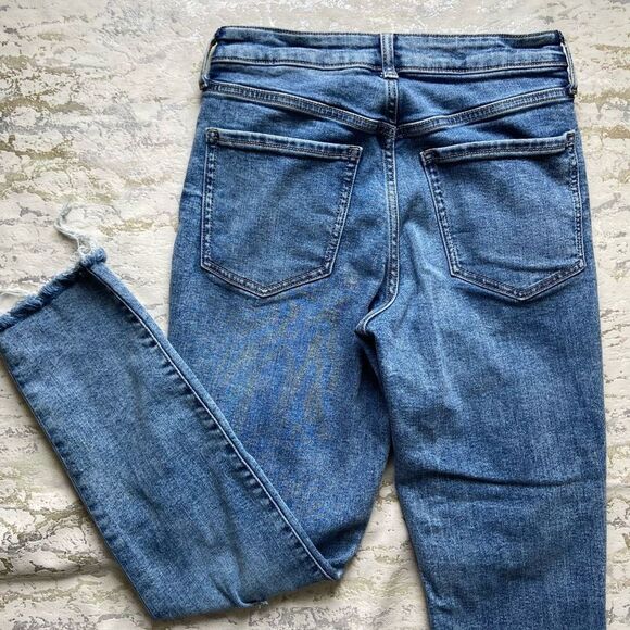 Old Navy high rise O. G. Straight leg raw hem jeans - Picture 10 of 11